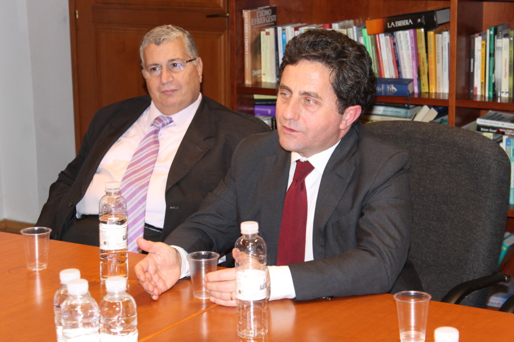 Il Console generale Giuseppe DAgosto con il vice console Damiano Nardo