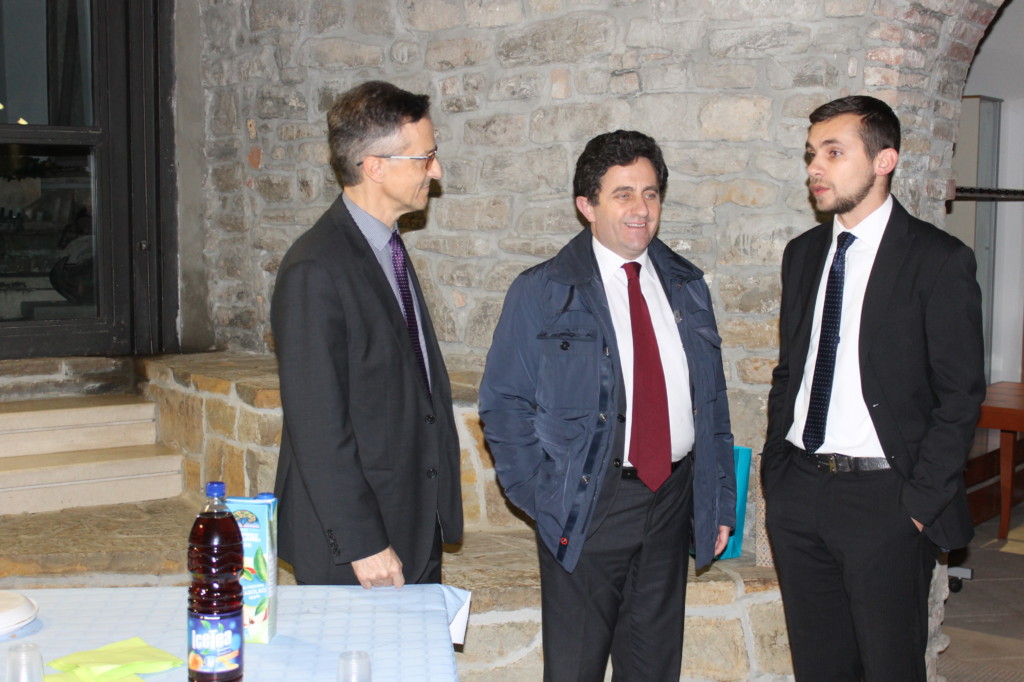 Il Console generale Giuseppe DAgosto ricevuto a Palazzo Manzioli da Felice Žiža e Marko Gregorič
