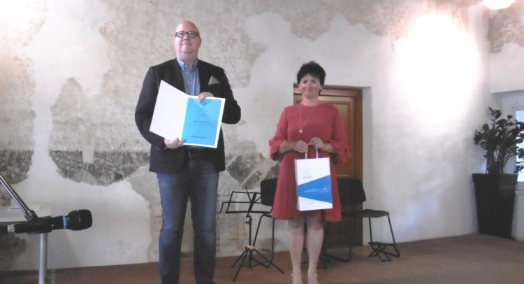 Il viocesindaco Skok e la preside Simona Angelini