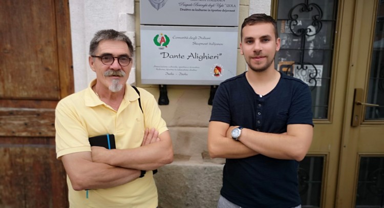 Il preidente Fiorenzo Dassena e il suo vice Marko Gregorič