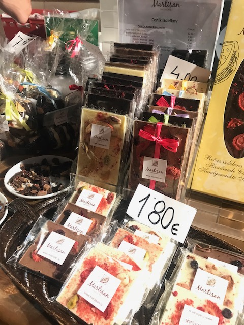 Presentazione di cioccolato particolare
