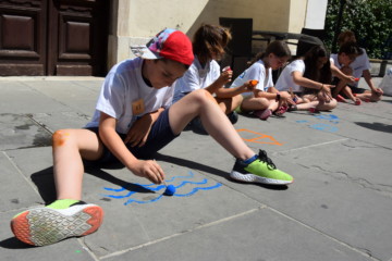 Estate acquatica Pittura con ghiaccioli