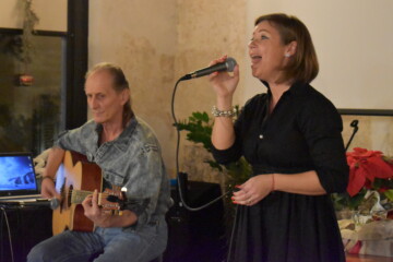 La serata conviviale della “Dante” tra musica e allegria 4 Serata conviviale Evelin Zonta e Bakan