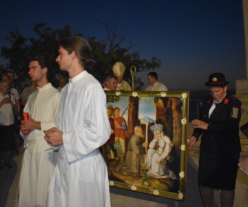 CELEBRATA LA MADONA GRANDA 5 STRUGNANO processione alla croce 5
